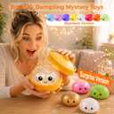 Dumpling Squishy Mystery Box, Random 1 of 14 Colors, Cute Squishy Dumpling Toy, Slow Rising Squeeze Toy, Sensory Fidget Toys for Anxiety Relief, Perfect for Party Favors, Birthday Gifts & Desk Toys