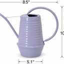 Small Watering Can, 0.3 Gallon/34oz., Violet Purple, Galvanized, Indoor Water Can, Metal Watering Can with Long Spout, Plant Water Can for Indoor Plants