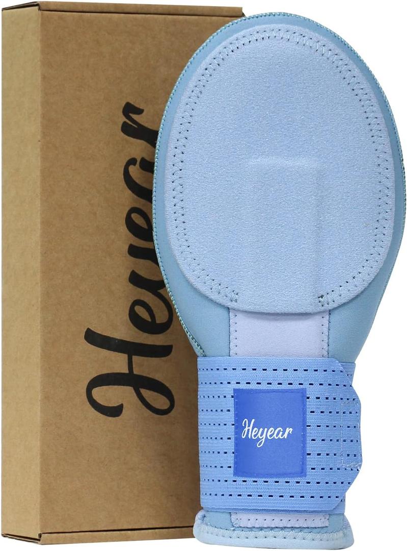 Baseball Sliding mitt, Sliding Mitt for Youth, Baseball Softball Glove for Hand Protection, Breathable and Durable, Adjustable Elastic Wrist Strap, Ambidextrous Design (Light Blue)