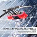 24FT Solar Panel Cleaning Brush with Telescopic Water Fed Pole