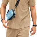 ZAFUL Men‘s 2 Pieces Sets Outfits Summer Beach Set Short Sleeve Button Down Zip Up Shirt And Short Sets (L)