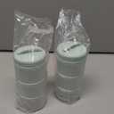 Termichy Stackable Formula Dispenser Portable Milk Powder Container, 2 Pack, Light Green