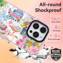 ChiCsFleur for iPhone 13 / iPhone 14 Case, TPU Phone case with Camera Protection for Girls Teens - Y2K Coastal Cowgirl Collage Colorful Disco Cowboy Hot Girl Lemon Pink Blue Sorority Aesthetic Unique