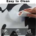 TYUU Halloween Bath Mat, Thin Halloween Bathroom Rug Non Slip Quick Dry Ghost Bath Mat Fits Under Door Thin Floor Mat Halloween Decor, 24''x36'', Ghosts Black