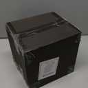 Nervure 100Pcs White and Gold Plastic Plates - 7.5inch Gold Disposable Plates - Heavyweight Plastic Dessert Plate for Wedding & Party