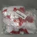 ANVAVO 50 Pieces Christmas Santa Hats Bulk Red Christmas Hats with White Cuff Non-Woven Fabric Xmas Decorative Hat for Adult