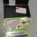 Esanik [2+2 Pack for iPhone 15 Pro Max Privacy Screen Protector  Anti-Spy Tempered Glass & Camera Lens Cover, Military-Grade 9H Hardness, Anti-Scratch, Flawless Fit Tray