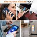 TUCCH Case Wallet for iPhone 16, [Detachable] [2 in 1] Stand RFID Blocking 4 Card Slots Wireless Charging Shockproof Case, PU Leather Magnetic Removable Flip Cover Compatible with iPhone 16, Cyan