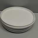 DOWAN 10.5" Large Dinner Plates Set of 6, Ceramic Salad Plate, Microwave, Oven & Dishwasher Safe, Moon-White Design Perfect for Party Dessert, Wedding Appetizer, Birthday, Mothers Day Gifts