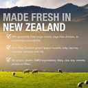 Feline Natural Wet Cat Food Pouch - Chicken & Lamb Feast, Grain-Free, Cage-Free & Grass-Fed, New Zealand Made, Single Serve Pate, 3oz, 12 Pack