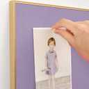 Fabric Bulletin Board 40x30 inches, Golden Aluminum Framed Wall Pin Board