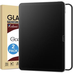 2 Pack Matte Glass Screen Protector for iPad A16 11 Inch (2025 11th Generation) / iPad 10th Generation 10.9 2022 (Not Privacy) Anti Glare Anti Fingerprint Tempered Glass with Alignment Frame
