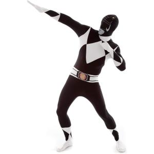 Morphsuits Power Ranger Costume Adult, Power Rangers Costume Adult Men, Power Ranger Costume Adult Woman (X-Large, Black)