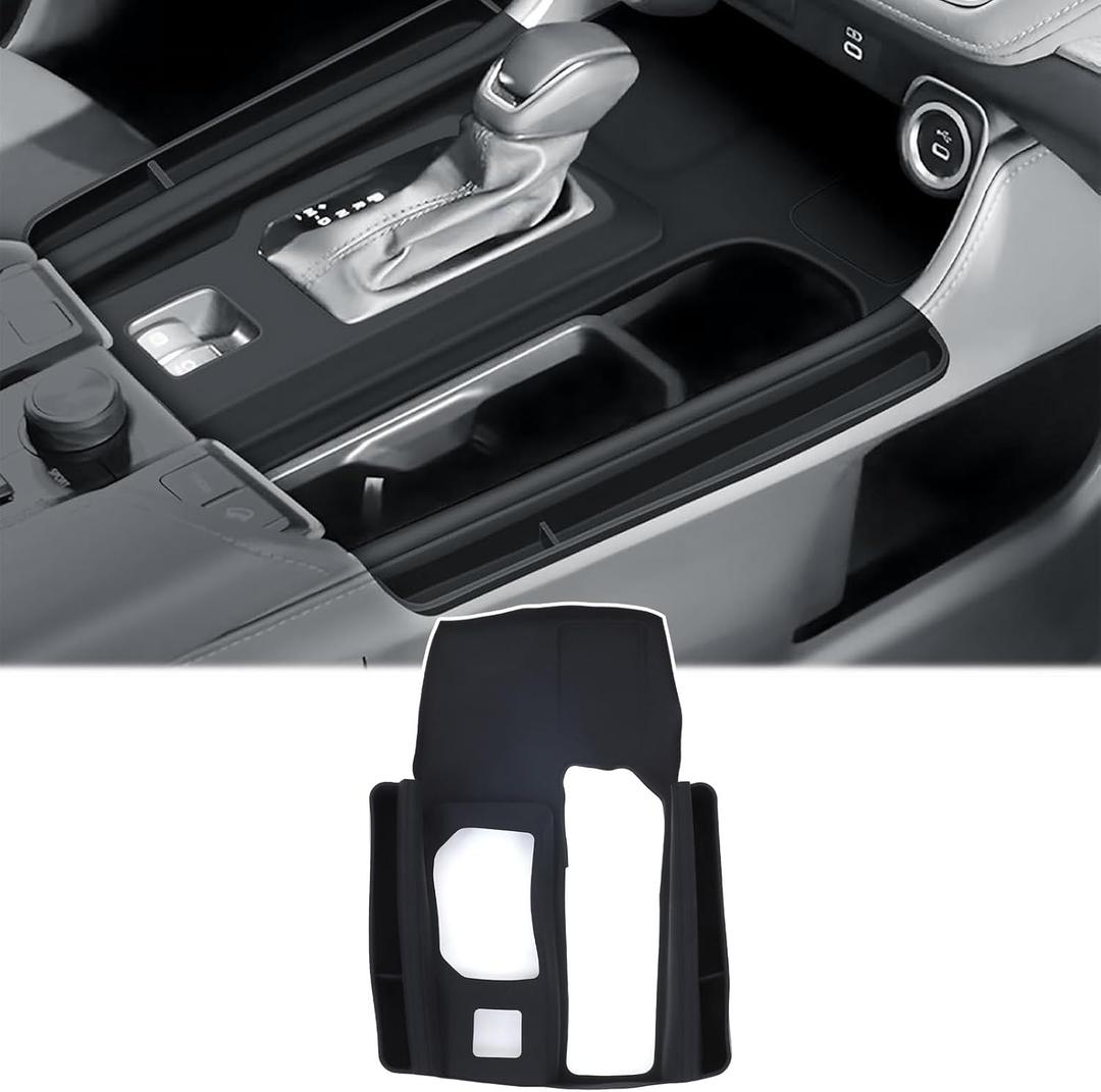 Center Console Gear Shift Cover Panel Trim Compatible with Toyota Grand Highlander 2024 2025 2026,Silicone Central Control Storage Box Interior Accessories