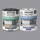Rust-Oleum 367600 Home Interior Floor Coating Kit, Semi-Gloss Aged Gray