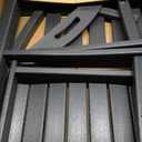 Oversized Outdoor Rocking Chair, High Back Porch Rocker Chair, HDPE All Weather Resistant Rocking Chairs for Patio, 380lbs Weight Capacity, Black