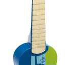 Hape Kids Wooden Toy Ukulele | 21 Inch Wooden Ukulele Musical Instrument with Vibrant Sound and Tunable Nylon Strings for Children, Blue, L: 21.9, W: 8.1, H: 3 inch