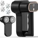 Dual Motors Rechargeable Fabric Shaver,3-Speed Lint Remover for Clothes Sweat & Furniture Couch,Eliminates Fuzz & Pilling,Electric Lint Shaver with LED Display & Type-C Fast Charging Port - Black