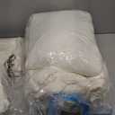 Litanika King Size Comforter Set Ivory - 7 Pieces Bed in a Bag King Bedding Comforter Sets, Solid Lightweight Bed Set with Comforter, Sheets, Pillowcases & Shams (King (104"x90"))