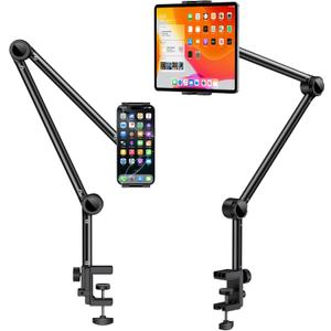 OMOTON Adjustable Tablet Stand for Desk, Tablet Mount for iPad, Phone Holder for Bed with 360 Rotation Fits for 4.7-11" iPad Pro, Air/Mini, Kindle and Phones