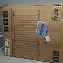 keny 29"-42.5" Baby Gate for Stairs, Auto Close Safety Dog Gate, Pressure Mounted Easy Walk Through Pet Gate for Doorways, Durable Stair Gate, 30" Tall, Black