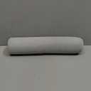 Cylinder Round Memory Foam Support Pillows Cervical Neck Roll Pillow with Pillowcase, Imitation Cotton Linen Cushion Home Bedroom(Silver Grey,5.9x15.7in/15x40cm)
