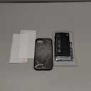 Choiche Compatible for iPhone 16e Case Women Phone Case, Cute Bling Sparkly, Military Grade Drop Protection, 1 Diamond Camera Lens Covers, 2 Tempered Glass Protectors, 6.1 inch (Glitter Black)