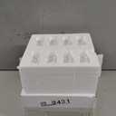 ZEAYEA Set of 8 Glass Pinch Bowls, 2 oz Stackable Small Prep Bowl, Clear Floral Relief Mini Glass Snack Bowls for Dipping Spices Sauce, Dishwasher Safe