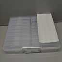 novelinks Transparent 4" x 6" Photo Organizers and Photo Storage Box with Handle, 16 Inner Photo Cases, Portable Picture Organizers & Photo Storage Containers (Clear)