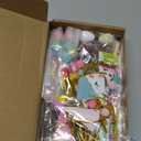 Gemscream 39 Pcs Dinosaur Cake Toppers Party Animal Cake Decorations Dinosaur Figures with Hats Mini Balloons for Birthday Pet Theme Party