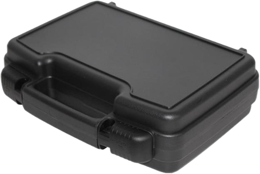 Plastic Tool Box, 10.2x7.1x3 Inch Small Drop-Resistant Case with Foam, Portable Hard Tool Box with Handle & Buckle