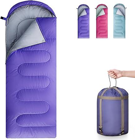 Sleeping Bags for Adults, Teens & Kids - Use for 3-4 Seasons, Warm & Cold Weather - Lightweight, Waterproof, Use for Backpacking, Hiking and Camping 