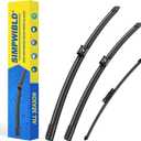 3 Factory Wiper blades Replacement For 2016-2021 Mercedes-Benz GLC 250/300/350/GLC43 AMG/GLC63 AMG Original Equipment Replacement Windshield Wiper Blades Set 22"+22"+12" (Set of 3) Push Button