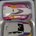 Unicorn Collision Transforming Cars Toy for Girls Boys, 2 Magnetic Cars Transform into Magical Unicorn Collision Transforming Robot Cars Toy Deformation Christmas Birthday Gifts for Kids Pink