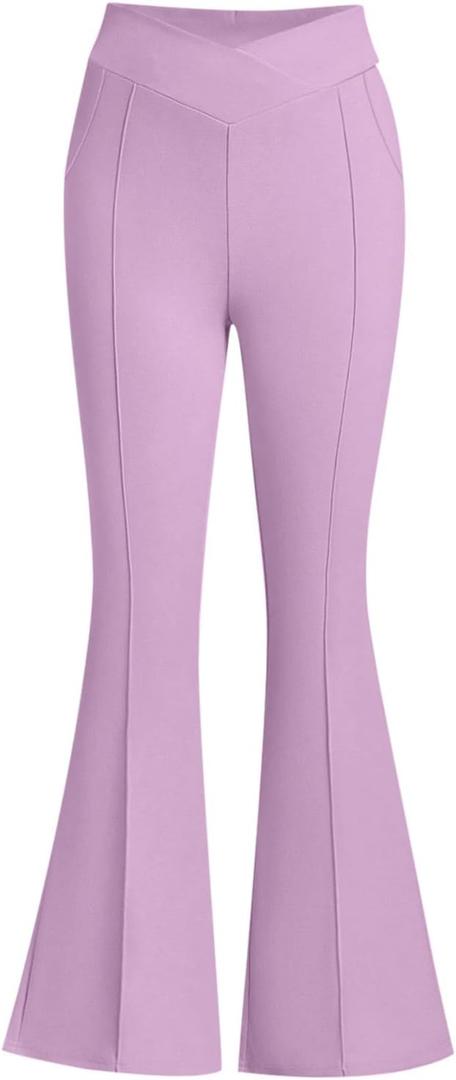 blibean Girls Uniform School Pants Kids Flare Bell Bottoms Size 6-15 Years, 14Y, 3XL