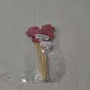 Gyufise 12Pcs God Bless and Cross Centerpiece Sticks Double Sided Cross God Bless Table Flower Centerpieces Sticks First Communion Baptism Decorations for God Bless Theme Party Supplies Pink