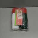 Ainibar 24 Pack Christmas Party Cups - 16oz Red, Green & White Stadium Cups with 24 Paper Straws, Festive Designs for Holiday Celebrations