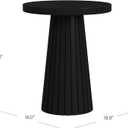 Spatial Order Black Mango Wood End/Side Round Table