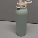 Ello Pop & Fill 32oz Stainless Steel Water Bottle with Quick Fill Technology, Double Walled and Vacuum Insulated Metal, Leak Proof Locking Lid, Sip and Chug, Reusable, BPA Free, Pistachio