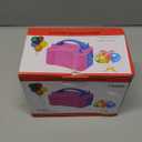 Electric Balloon Pump,110V 600W Portable Dual Nozzles Balloon Pump,Air Pump Balloon Blower for Party Decorations with Tying Tool (Small, Rose Red)