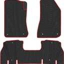Car Floor Mat for Jeep Wrangler JL 4x4 Door Sahara Rubicon 2018-2025 Custom Fit Black Red Rubber Auto Floor Liner Mat All Weather Heavy Duty - Not Fit 4XE