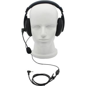 GoodQbuy Professional Noise Cancelling Radio Overhead Headsets Headphones with VOX-PTT Boom Mic for Motorola MH230R MT350R MT352R MS355R MR355R Talkabout 2 Two Way Radio Walkie Talkie 1-pin