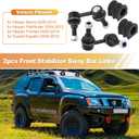 No.K80470/K80471 2pcs Front Sway Bar Links Stabilizer Link Kit Bushings Set for Nissan X-Terra Pathfinder Frontier 2005-2019 for Suzuki Equator 2009-2012 Suspension Kit