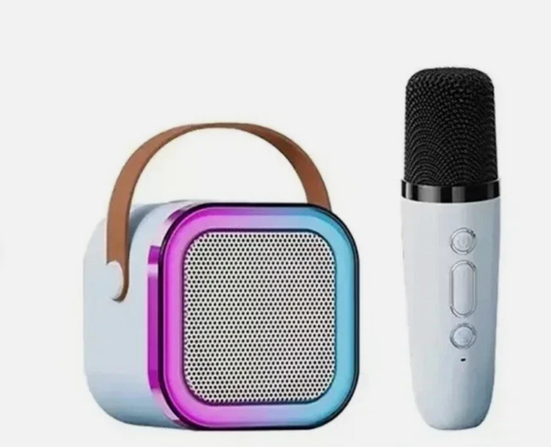 BYTECH K12 Mini Karaoke Speaker Bluetooth LED Light Wireless Mic Rechargeable