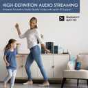 SIMOLIO 201D Bluetooth 5.2 Audio Transmitter for TV to 2 Wireless Headphone/Speaker, 197ft Long Range, Bluetooth Adapter for TV w/aptX Low Latency & HD, Qualcomm Class 1, AUX/RCA/Optical/USB