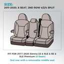 Customized for Toyota Sienna Seat Covers 2011-2020 Sienna 8 Seats 3 Row, Leather Car Seat Covers Waterproof Seat Covers Full Set for Cars, Car Seat Protectors, Airbag Compatible(Black)