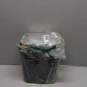 Bathroom Accessories Set - Gorgeous Black Bathroom Set, 10PC Bathroom Accessory Set, Toilet Brush, Trash Can, Qtip Holder & Soap Dispenser