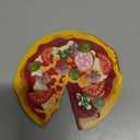 27 Pcs Wooden Christmas Pizza Slice Ornaments Pizza Decoration for Christmas Tree 3.15'' Food Ornaments with Hanging Ropes 0.08'' Thick Cute Xmas Gift for Food Lover Party Decoration