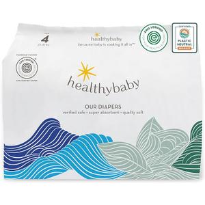 Our Diapers | EWG Verified Safe & Plant-Based Diapers | Leak Protection | Soft Organic Cotton Shell | Chlorine-Free Diaper for Sensitive Skin | Size 4 (Over 32 lbs) 50 Count