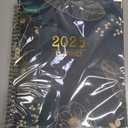 Planner 2026, Weekly and Monthly Planner from Jan 2026 - Dec 2026, 6.5" x 8.8" A5 Academic planners with Tabs, Spiral Hardcover Calendar Agenda for College & Office, Green